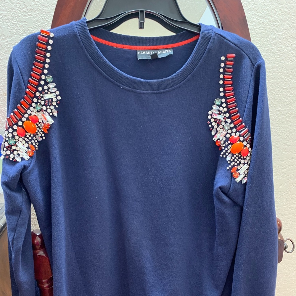 Blue sweatshirt